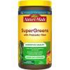 Nature Made Super Greens Powder with Prebiotic Fiber Drink Mix, Made with 1 Cup Veggies Per Serving, Fiber Supplement + Vitamins and Minerals, 25 Day Supply