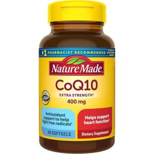 Nature Made CoQ10 400mg Softgels, Dietary Supplement for Heart Health Support, 40 Count, 40 Day Supply(40 Count (Pack of 1))