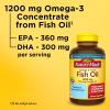 Nature Made Fish Oil Omega 3 Supplements, Omega 3 Fish Oil as Ethyl Esters 1200 mg Softgels, EPA DHA Supplement for Healthy Heart, Brain, Eye Support, One Per Day, 100 Softgels